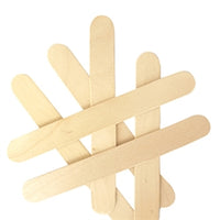 Wooden Icy Pole Sticks Jumbo Natural 30pcs