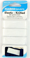 Elastic Knitted White 20mm x 3M